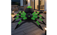 Giant Inflatable Arachnid with LED Eyes Water-Resistant Halloween Inflatable Arachnid Spooky Inflatable Decoration Lighted for Garden