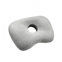 Pressure Relief Ear Hole Pillow Soft Side Sleeper Pillow Dipped Edge Contoured Cushion Rounded Corners