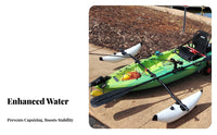 Inflatable Kayak Side Stabilizer Anti-Tip Kayak Stabilizer System Paddling Craft Side Stabilizer Kit Lightweight & Portable Boat