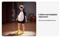 Penguin Performance Outfit Soft Material Children's Penguin Costume 3D Filling for Young Children, Girls, Performances, School Plays, Costume Parties