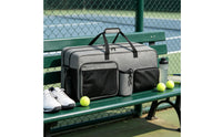 Tennis Racket Bag with Shoe Compartment Organized Water Bottle Bag Large-Capacity for Travel