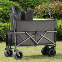 Large Capacity Camping Wagon Multifunctional Collapsible Wagon for Market Stall