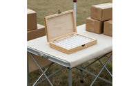 Clasp Closure Wooden Nail Storage Box Rectangular Hinged Nail Box High Capacity Manicure Case Lightweight