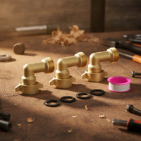 4 Pieces 90-Degree Hose Elbow Connector Threaded Garden Hose Elbow Connector Hardware Heavy-Duty Corrosion-Resistant