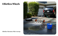 Quick Connect 2-in-1 Undercarriage Cleaner Includes Extension Wands Car Underbody Washer Easy to Convert for Garage Floor, Driveway, Patio