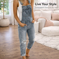 Women's Jeans with Elastic Waistband for Casual Wear, Stretch Denim for Plus Size High Material Composition for Breathability