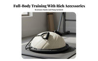 Anti-Rupture Half Balance Ball Two-Sided-Sided Half Dome Exercise Ball Heavy Duty Balance Dome Coach Non-Slip for Women, Pilates
