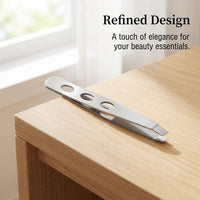Slant Tip Tweezers for Eyebrow Hair Removal, Stainless Steel Beauty Tool for Personal Grooming, Cosmetic Makeup Application and Enthusiasts