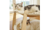 Year-Round Double Layer Feline Sling Stable Elevated Feline Sling Bed Space-Saving for Indoor