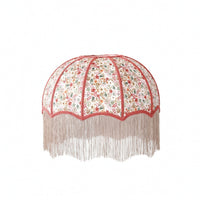 Lampshade with Fringe Traditional Textile Lampshade Table Lamp Shade Woven Lamp Shade with Fringe Classic