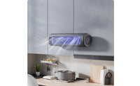 Wall Attached Cooling Device Mounted Fan Saving Wall Mounted Fan with Hooks Compact for Students, Bedroom, Dorm Room, Office