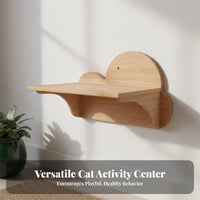 Space-Saving Design Wall Mounted Cat Climbing Frame Natural Sisal Scratching Surface Cat Wall Shelves and Perches Easy to Install for Apartment Dwellers, Small Areas, Indoors, Living Room, Bedroom