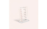 Nail Shape Sign with Base Easy-to-Read for Beauty Studios, Manicurists