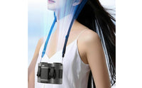 twinTube Fan with Power Bank Wearable Waist Clip Fan Rechargeable for Campers
