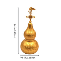 Chinese Blessing Gourd Ornament Decorative Accessory Brass Gourd Ornament