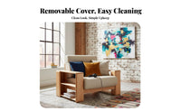 L-Shaped Storage Sofa Nordic aesthetic Sectional Couch Removable and cleanable upholstery Living Room Furniture for Families, Homeowners, Home, Lounge Area