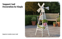 Decorative Rotary Flower Rack Sturdy Wood Construction Wooden Rotary Trellis Climbing Plant Rack Weather-Resistant for Patio