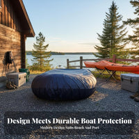 Inflatable Boat Cover Anti Inflatable Dinghy Cover Watercraft Accessory Debris Resistant Long-Lasting for Fishermen, Marina