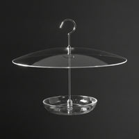 Hanging Feeding Tray with Dome Open-Design Hanging Bird Feeder for Garden, Backyard