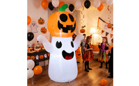 Specters with Pumpkin Head Inflatable Specters with Pumpkin Lighted Decorations for Yard, Lawn