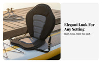 Detachable Kayak Seat with Backrest Easy to Install Padded EVA Foam Boat Cushion Non-Slip Design Padded Kayak Seat for Canoeists, Kayaking, Canoeing