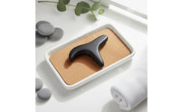 Bian Stone Deep Tissue Foot Reflexology Handmade Cross Shaped Acupressure Tool for Home