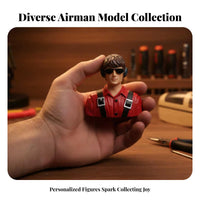 Fixed-Wing Airman Head Hard Rubber Material RC Plane Airman Bust Lightweight Hobby Supply for Model Airplane Builders