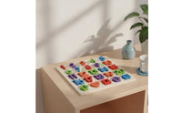 Educational Puzzle Activity 3-Dimensional Puzzle Wooden Puzzle Colorful Matching Toy Rounded for Toddlers, Preschoolers, Playroom, Homeschool, Classroom