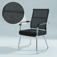 Mesh Office Chair with Armrests Minimalist Low Back Office Chair Breathable for Professionals, Telecommuters, Conference Room