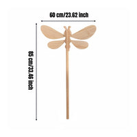 Wooden Dragonfly Clothes Pole Finely Polished Dragonfly Clothes Reacher Design Laundry Accessory