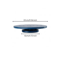 Cast Iron Pottery Turntable Double-Sided Clay Turntable Low-Height Pottery Banding Wheel Concentric Circular Ridge Top