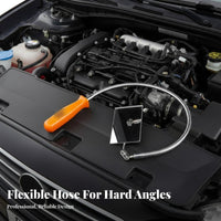 Telescopic Inspection Mirror Adjustable Reach Inspection Mirror Distortion Reflection Repair Specialist Tool for Technicians, Auto Repair