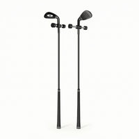 Textured Grip Golf Swing Speed Practice Aid Compact Weighted Golf Club Practice Aid Portable Sporting Equipment Long-Lasting for Golfers