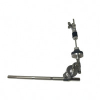 Threaded Cymbal Stacker with Clamp Space-Saving Cymbal Post Mount Adjustable Drum Accessory Compact for Drummers, Percussionists, Stage Rigs, Practice Kits