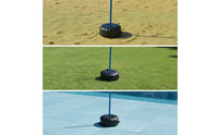 Freestanding Water Volleyball Net with Weighted Base Portable Pool Volleyball Net Stable Sports Equipment Foldable for Families
