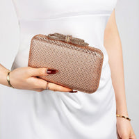 Evening Clutch Formal Rhinestone Purse Glittering Handbag for Weddings