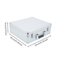 Lockable Aluminum Tool Case Protective Carrying Case with Foam Heavy-Duty Toolbox with Foam Shockproof for Technicians, Photographers, Hobbyists, Field Work, Workshop, Travel