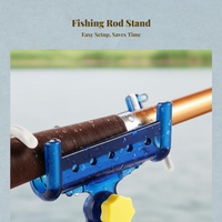 Aluminum fishing rod holder