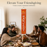 Thanksgiving Harvest Pumpkin Banner Flag for Party Decoration and Photo Background