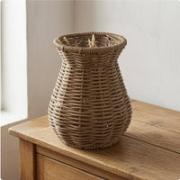 Woven Vase Handwoven House Decoration Open Top