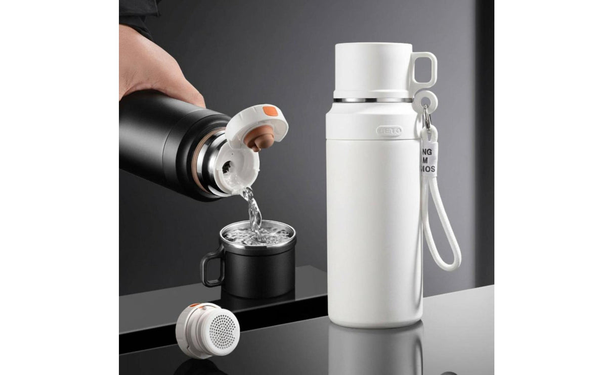 316 Stainless Steel Vacuum Insulated Bottle with Tea Infuser and Strap