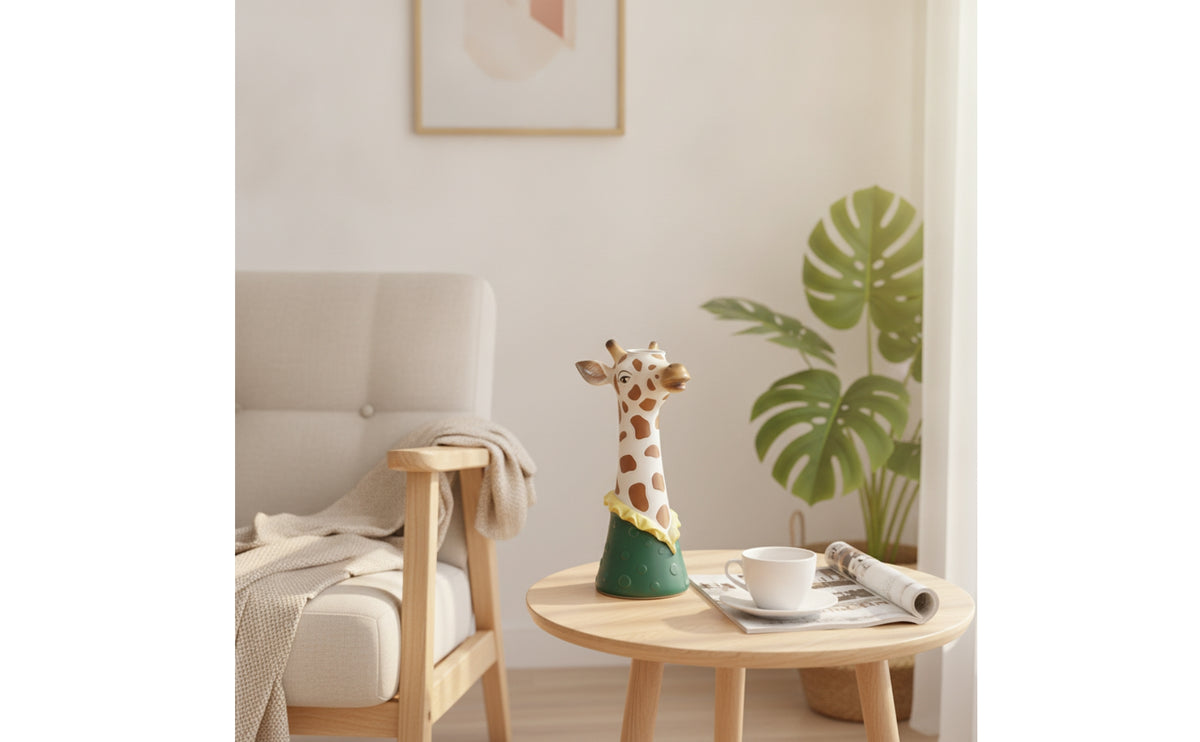 Vase with Ears Artistic Decor Smooth for Desk