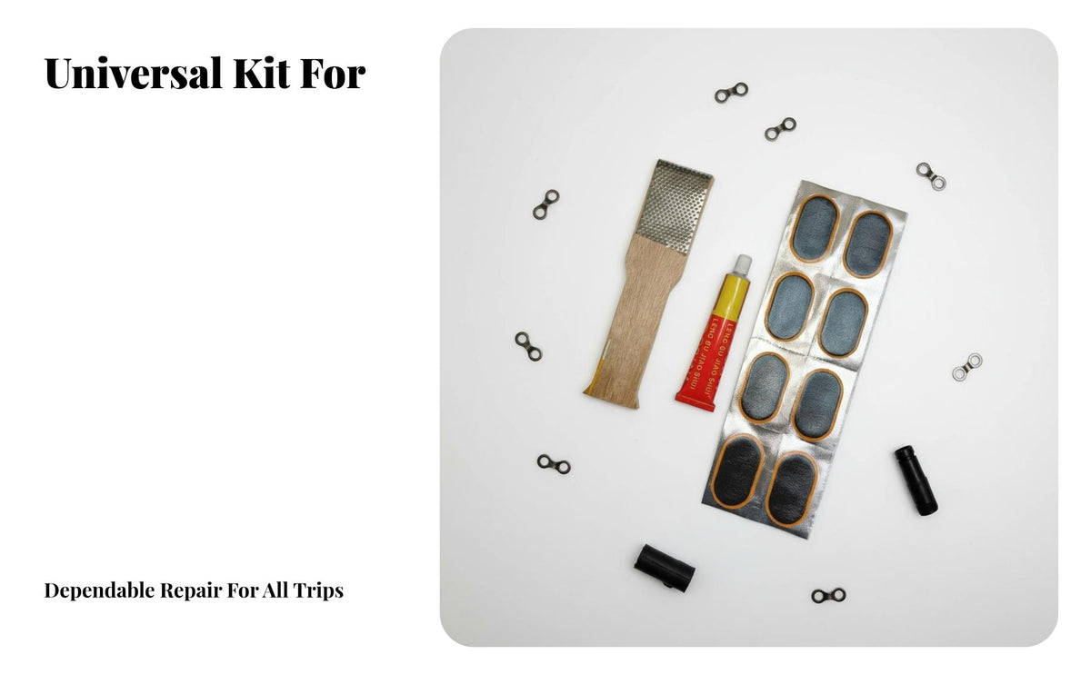 Inner Tube Cold Repair Piece Set Widely Compatible Bike Inner Tube Repair Piece Kit High-Viscosity Glue Vehicle Maintenance Supplies