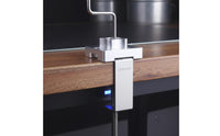 Screw-Tightened Clamp-on Airbrush Holder Metal Hook Arm Airbrush Stand Tabletop Clamp-on Holder Silver