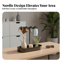 Flame-Shaped Statue Tray Multi-Functional Household Storage Abstract Design