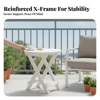 Tea Table Folding Design Sturdy Wood Portable for Tea Room