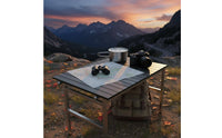 Foldable Trolley Table Board Foldable Folding Wagon Tabletop Portable Roll-up Aluminum Tabletop for Outdoor