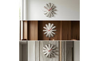 Rayed Design Wall Clock Nordic-Style Sunray Wall Clock Sculptural Timepiece for Living Room, Office, Entryway