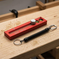 Two Bubble Vials Depth Marking Ruler Aluminum Alloy Sliding Ruler Level Stainless Steel Hand Tool Compact for Woodworkers, Carpenters, Horizontal Measurement