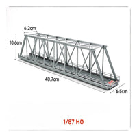 Glue Free 1:87 Bridge Model Plastic HO Scale Bridge Realistic Intricacy for Train Collectors, Scene Display